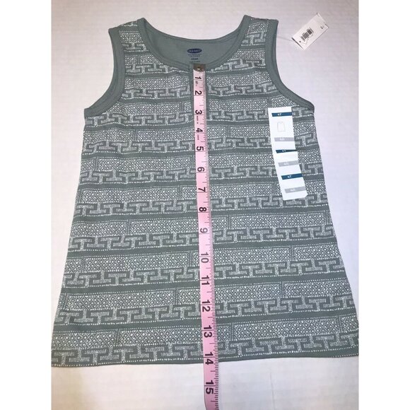 Old Navy Boy's Size 4T Shirt Tank Top Patterned Sleeveless Casual Green New - Picture 10 of 11